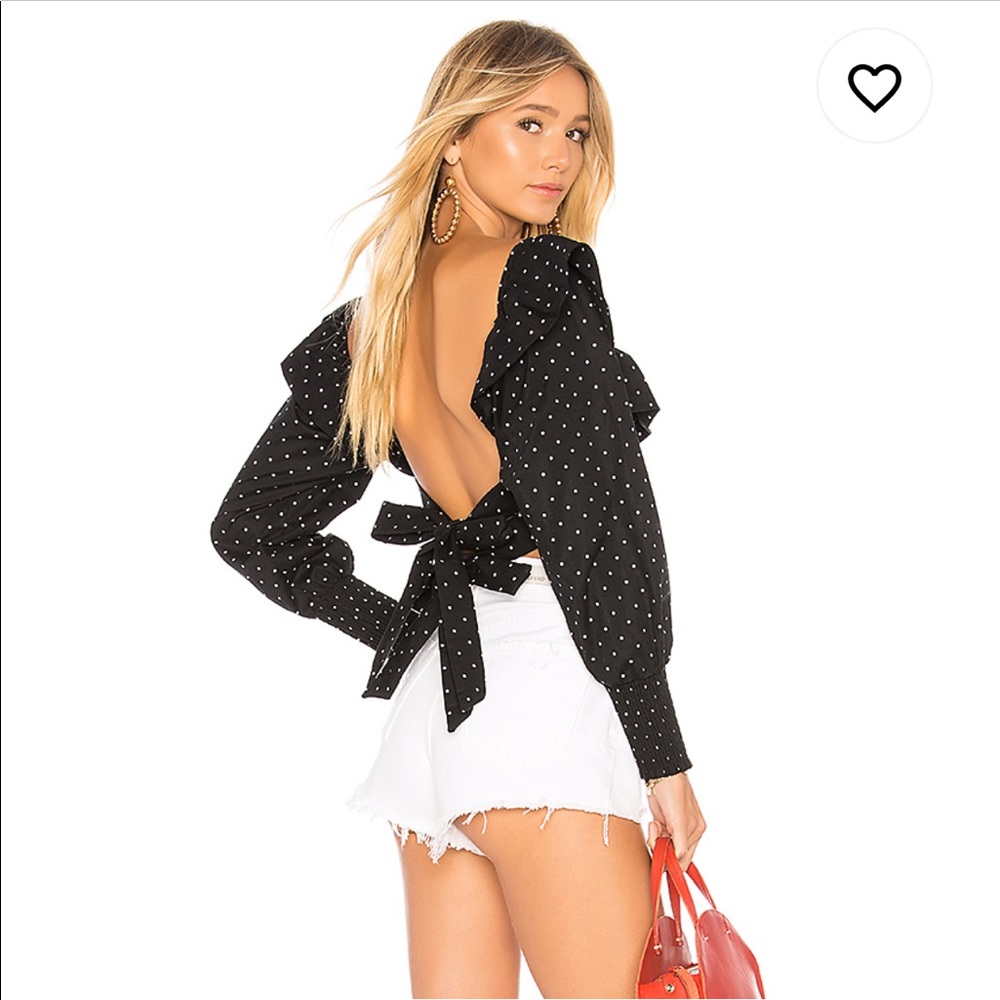 NWT 🖤 MISA Los Angeles Kayly Top